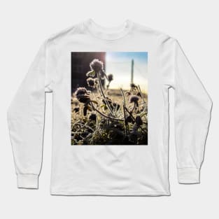 Frozen winter flowers Long Sleeve T-Shirt